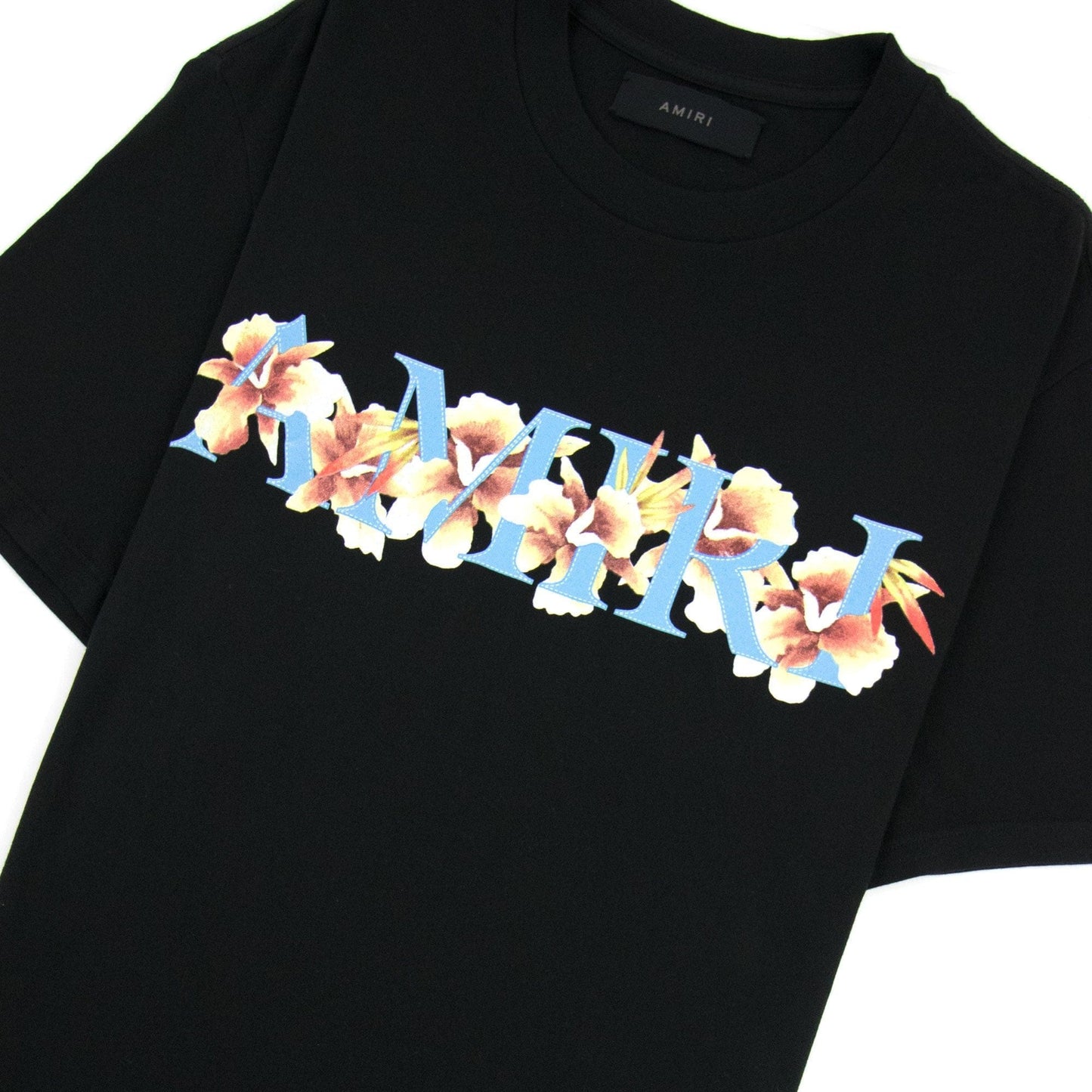 Amiri Amiri Hibiscus Logo Tee Black