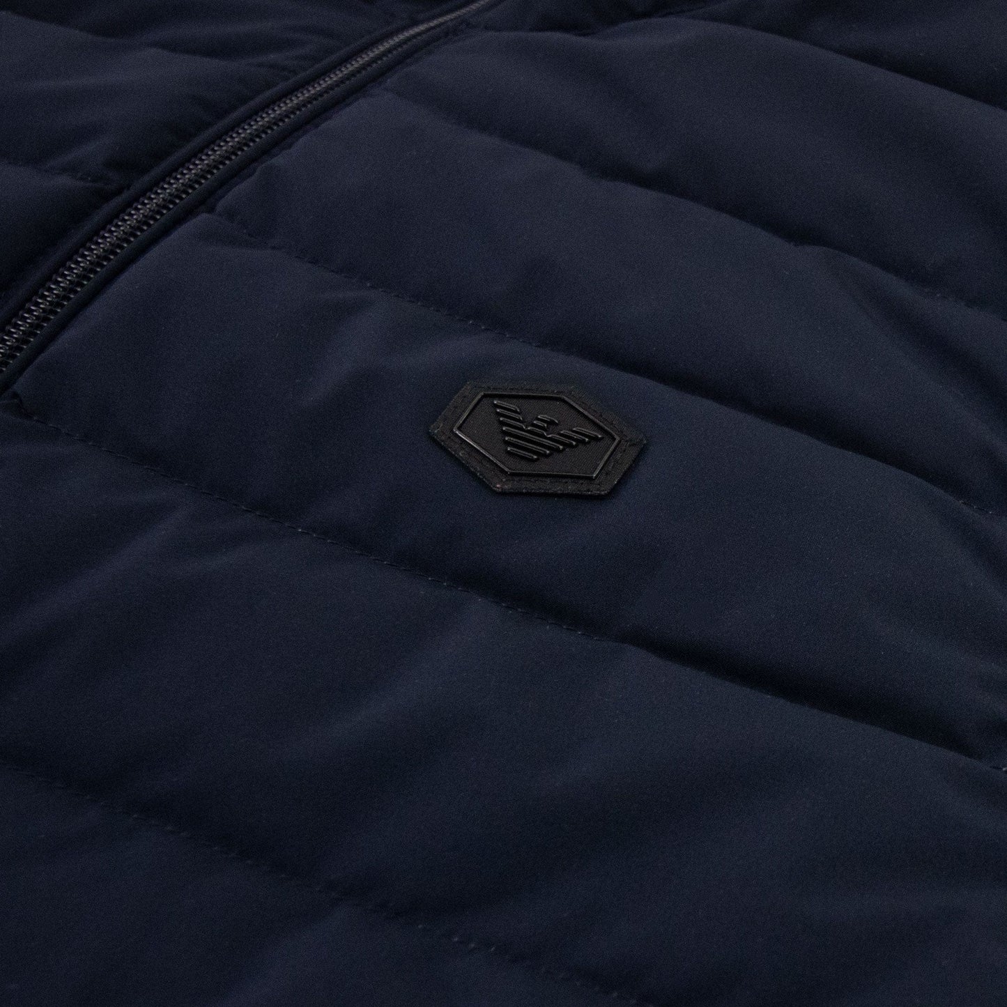 Emporio Armani Quilted-nylon Sleeveless Down Jacket Navy