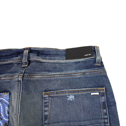 Amiri Vintage Bandana Artpatch Jean Denim