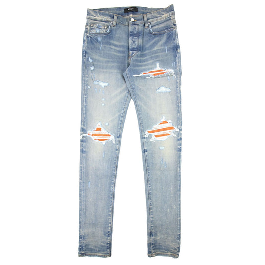 Amiri Mx1 Cracked Paint Jean Denim