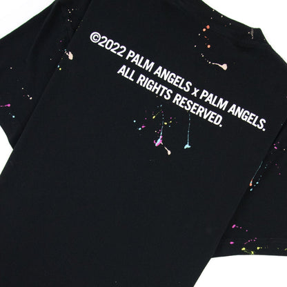 Palm Angels Pxp Painted Classic T Shirt Black/white