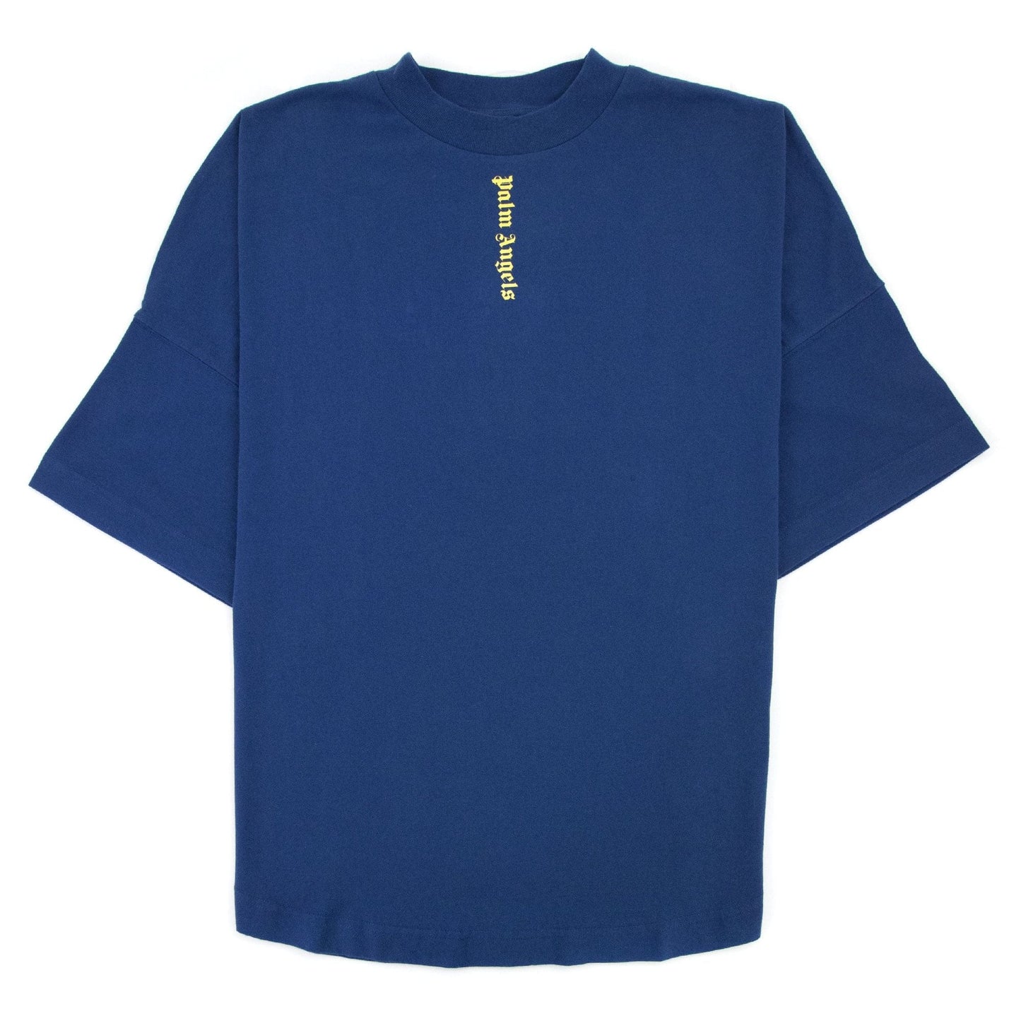 Palm Angels Ns Logo Over T Shirt Blue/yellow