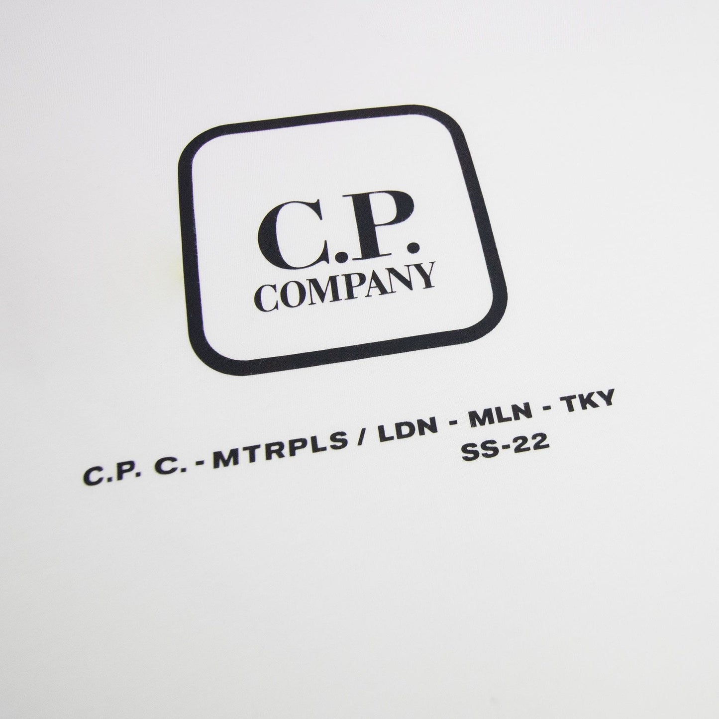 Cp Company Metropolis Series 30/1 Jersey Visual T-shirt White 103