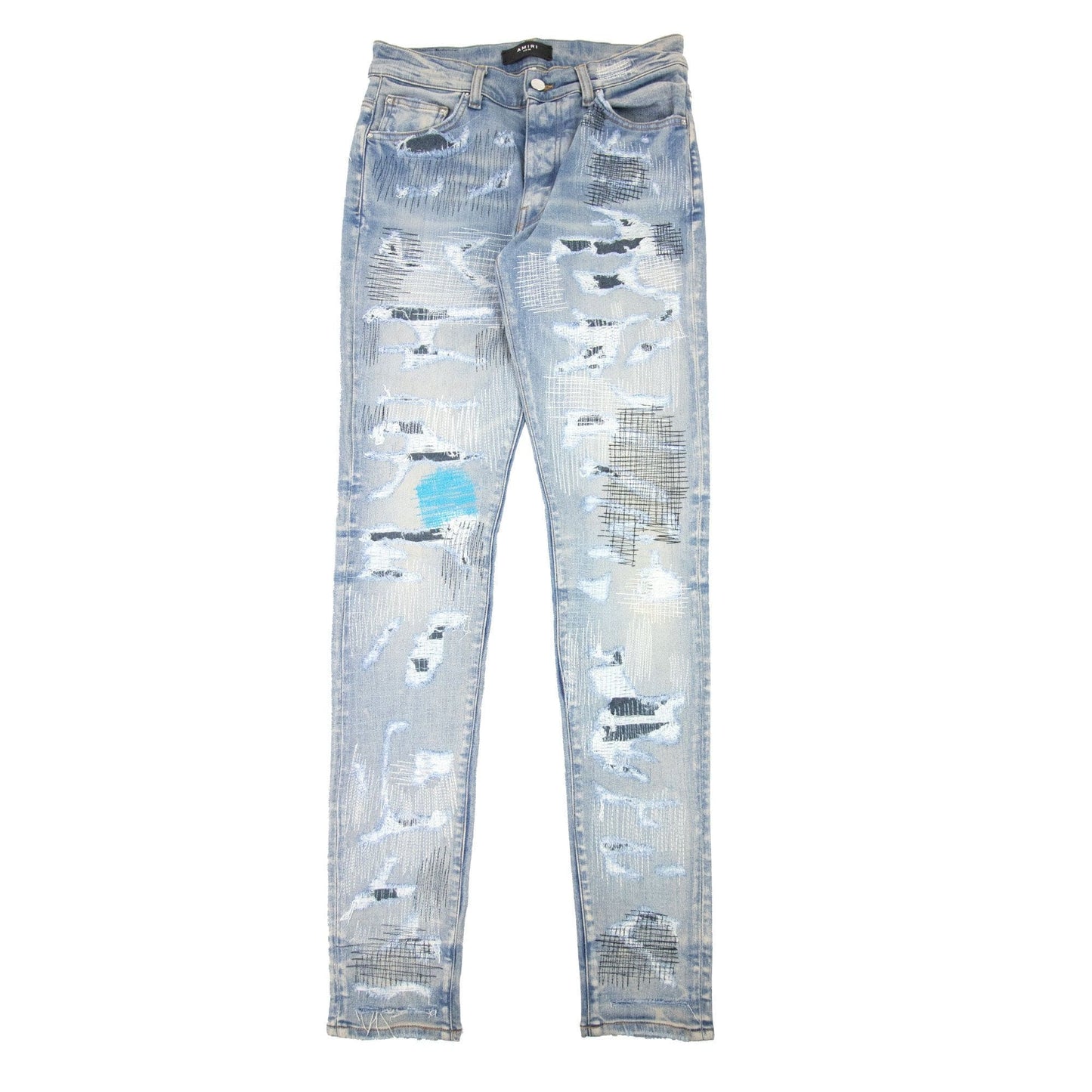 Amiri All Over Repair Jean Denim