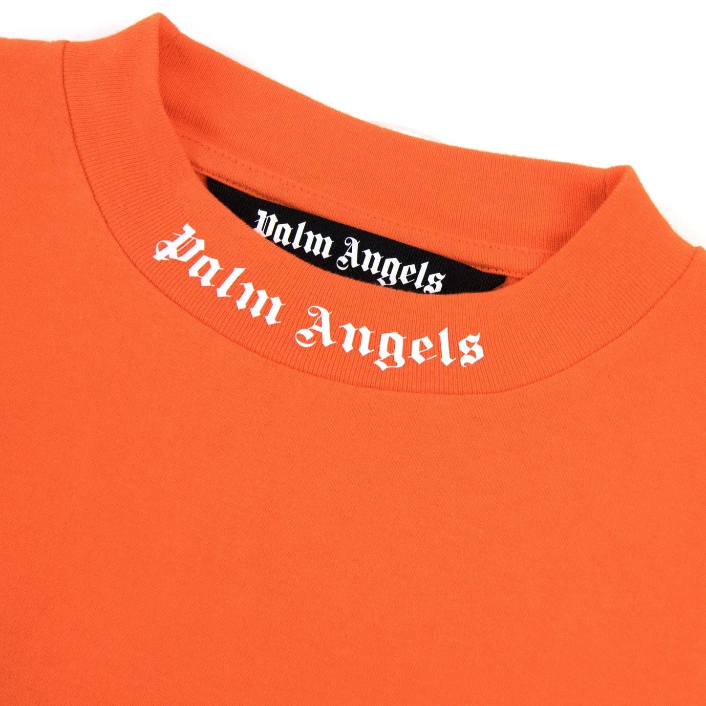 Palm Angels Classic Logo Over L/s T Shirt Orange/white