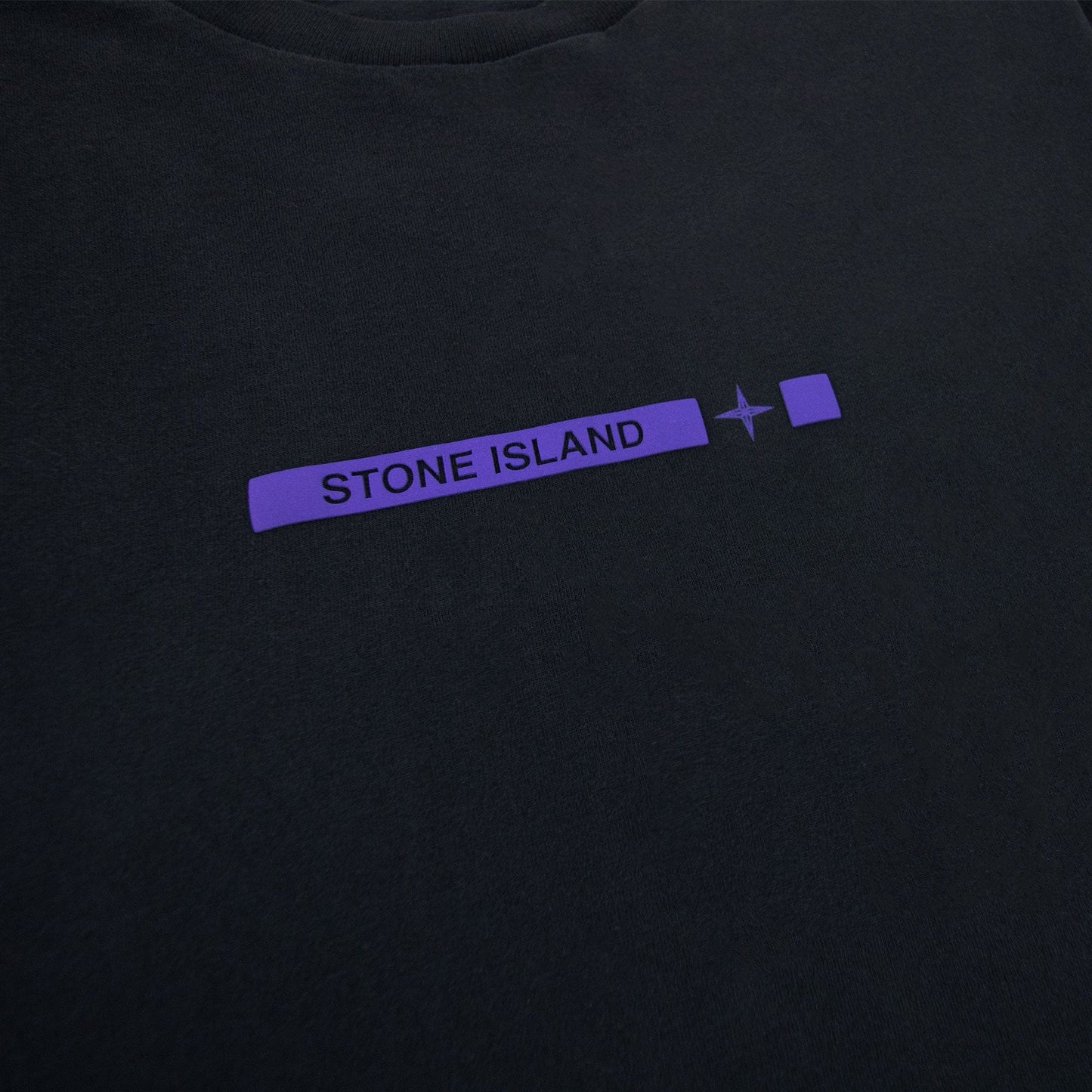 Stone Island 2ns82 Cotton Jersey Micro Graphics One Print_gar Black V0029