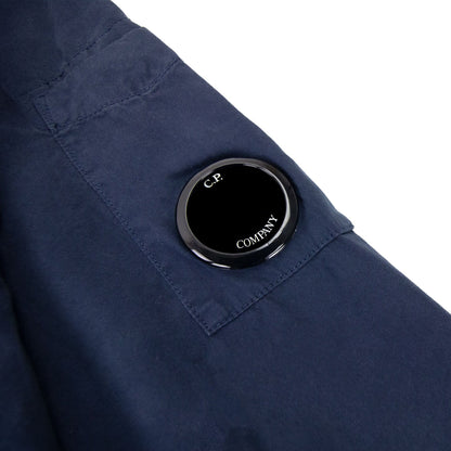 Cp Company Sh079a Emerized Gabardine Utility Shirt Navy 888