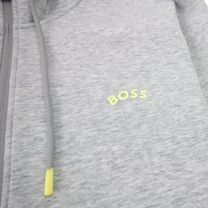 Hugo Boss Saggy 2 Curved Logo Hoody Grey 059