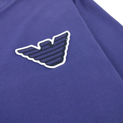 Emporio Armani Eagle Logo Crew Neck Sweater Blue