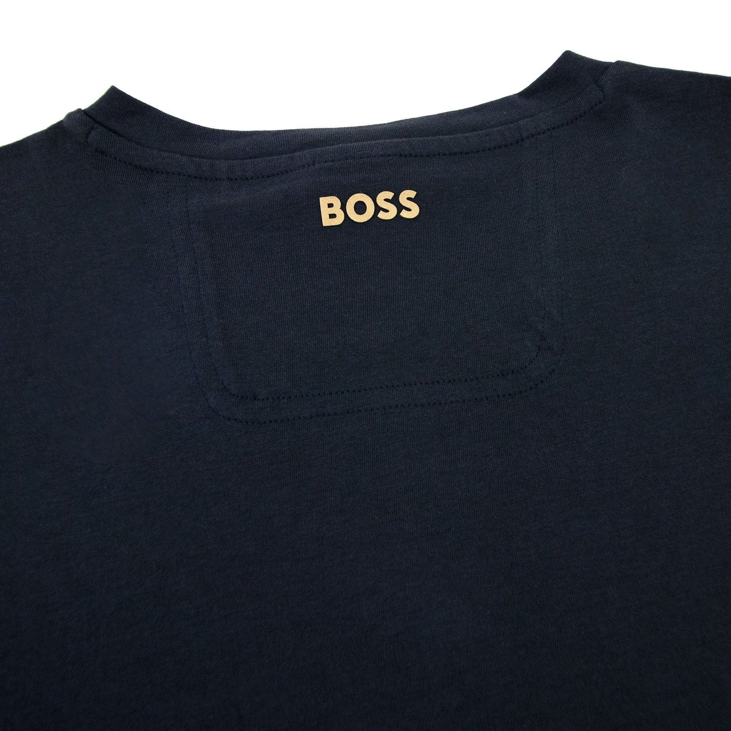 Hugo Boss Tee 1 Colour Block Logo T Shirt Dark Navy 402
