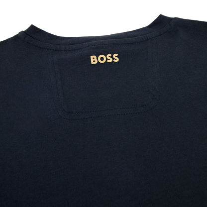 Hugo Boss Tee 1 Colour Block Logo T Shirt Dark Navy 402