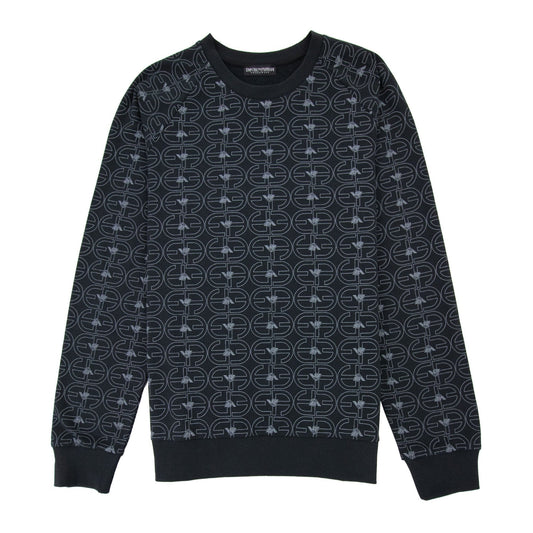 Emporio Armani Logo Lounge Wear Sweatshirt Black