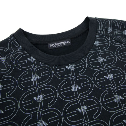 Emporio Armani Logo Lounge Wear Sweatshirt Black