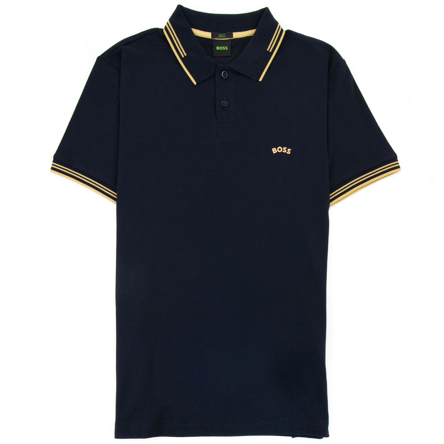 Hugo Boss Pual Curved Logo Slim Fit Polo Navy 403