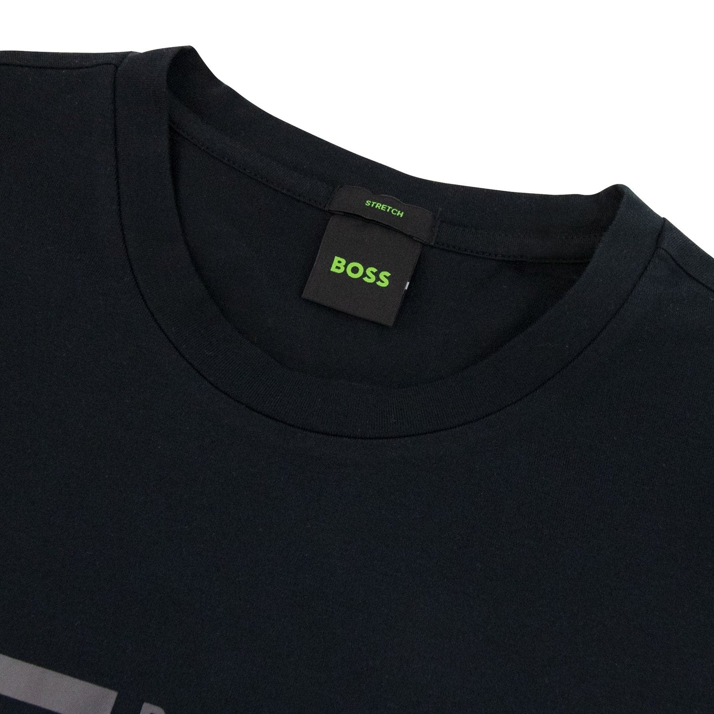 Hugo Boss Tee 4 Logo Print T Shirt Black/White 001
