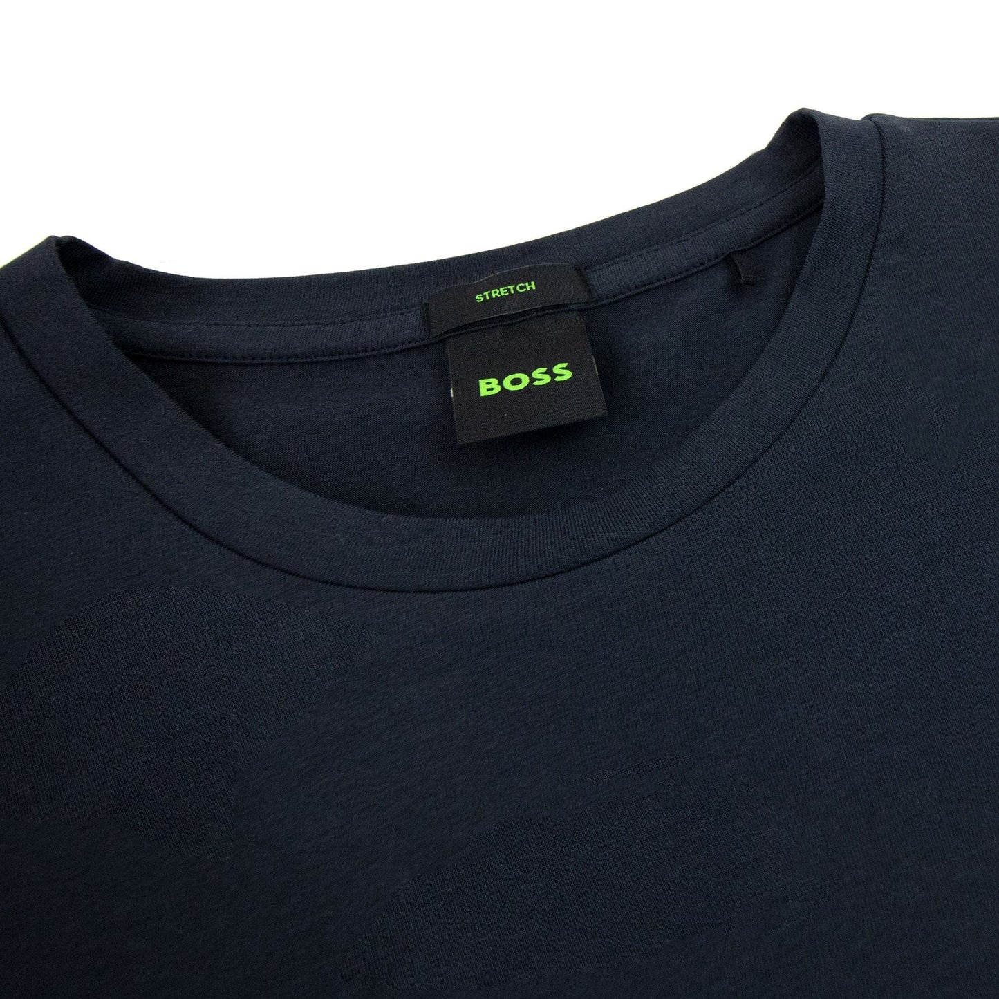 Hugo Boss Tee 4 Logo Print T Shirt Dark Navy 402