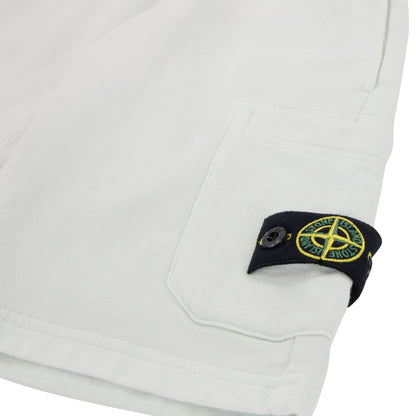 Stone Island Junior S/s Shorts Light Blue