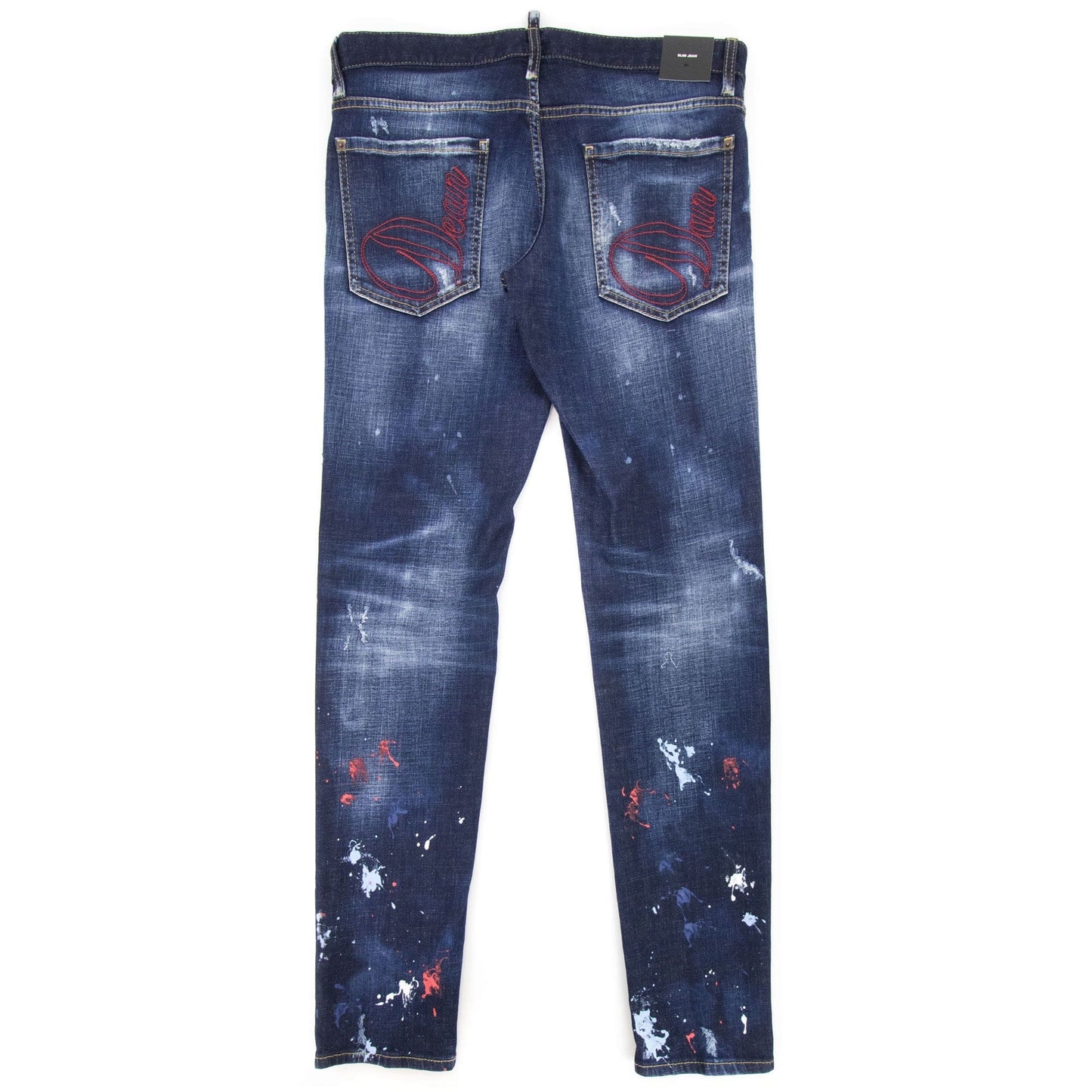 Dsquared2 Dark Splater Wash Cool Guy Jeans Navy Blue 470