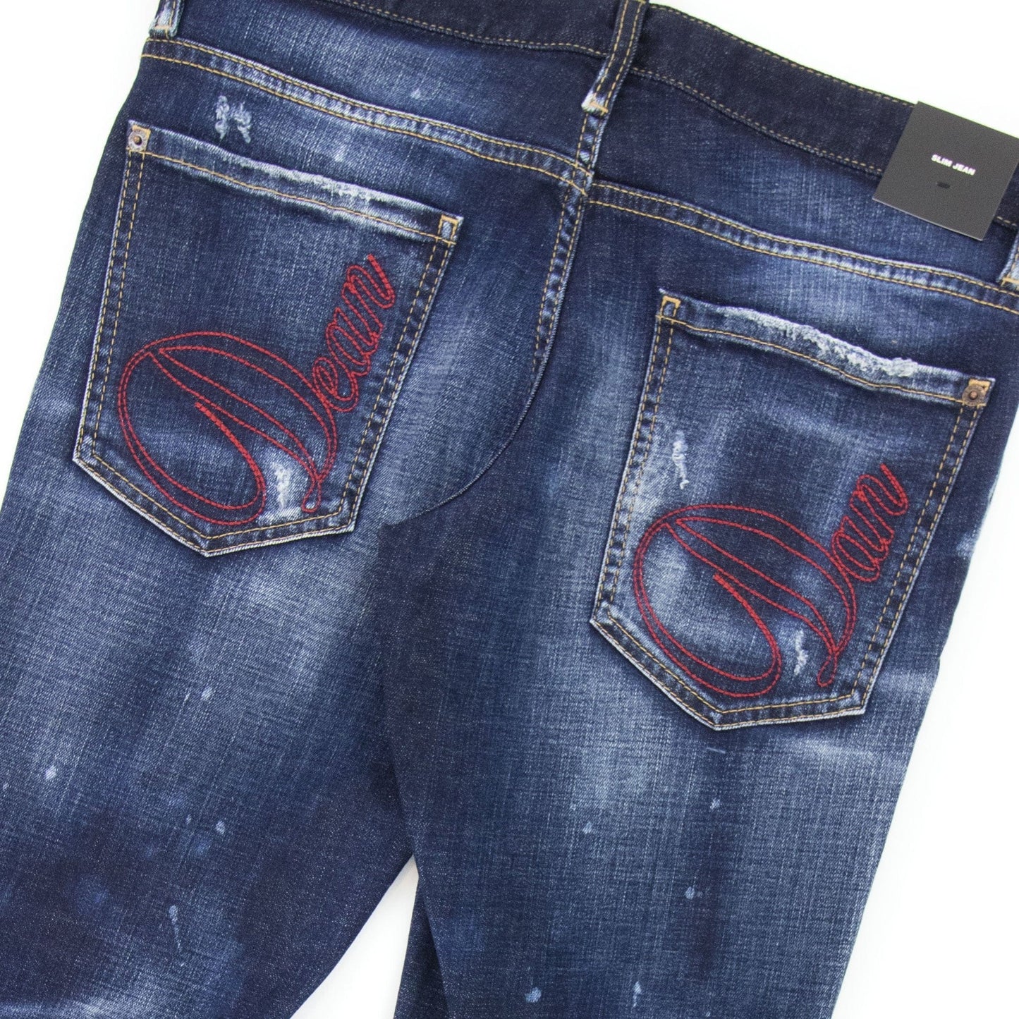 Dsquared2 Dark Splater Wash Cool Guy Jeans Navy Blue 470