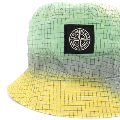 Stone Island Junior 90167 Ripstop Airbrushed Hat Yellow V0030