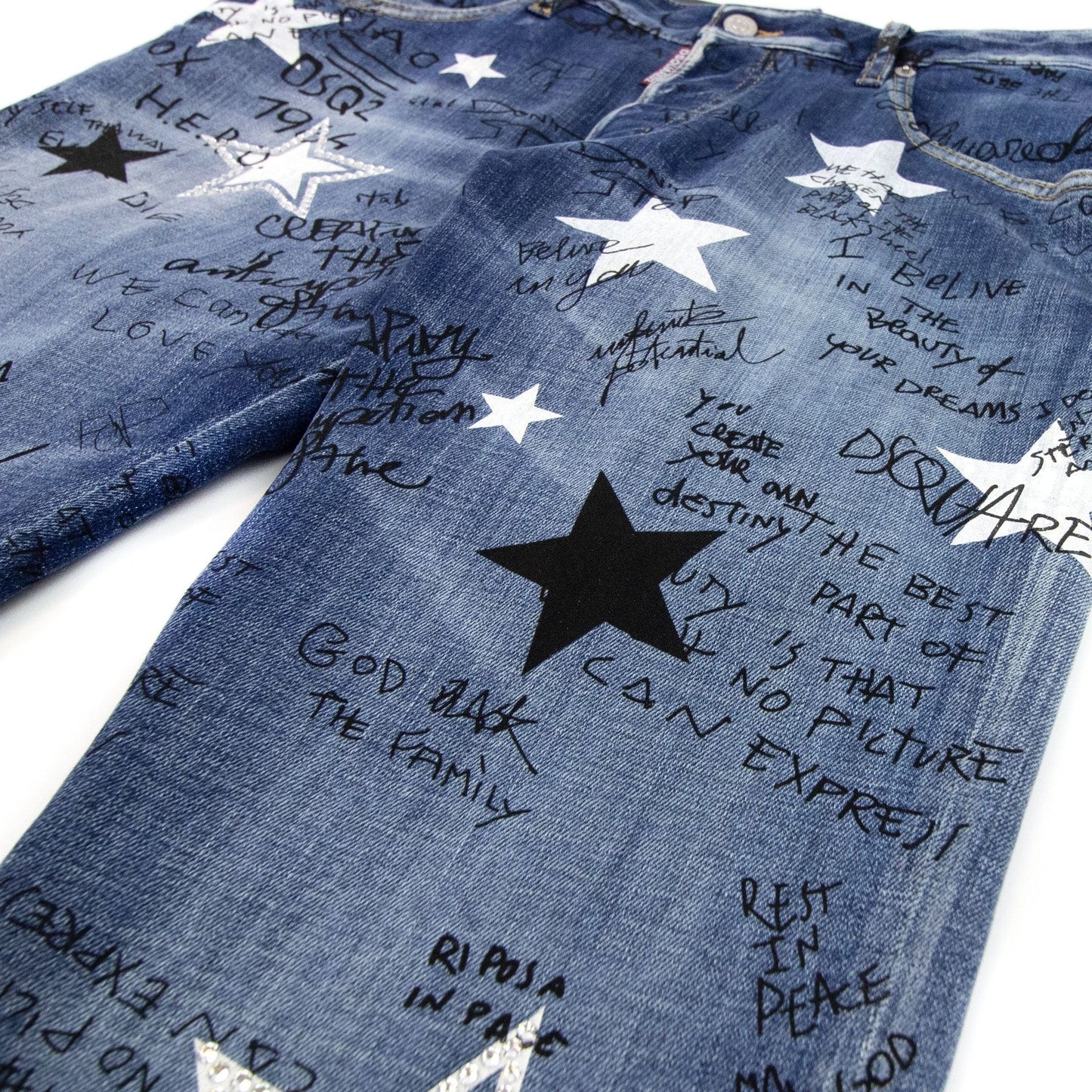 Dsquared2 Skater Star Wash Jeans Navy Blue 470