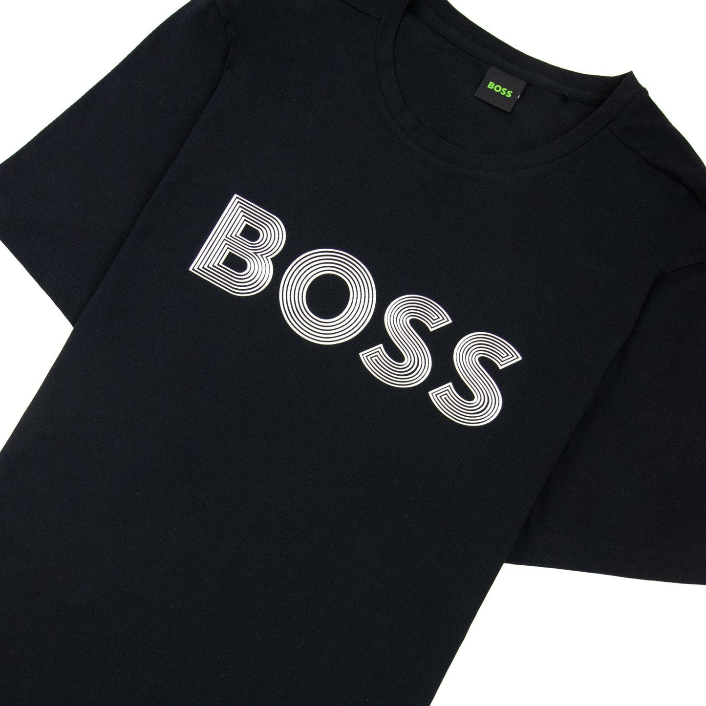 Hugo Boss Tee 6 Logo T Shirt Black 001
