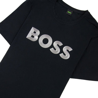 Hugo Boss Tee 6 Logo T Shirt Black 001