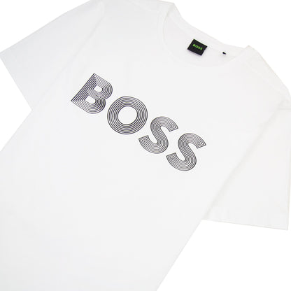 Hugo Boss Tee 6 Logo T Shirt White 100