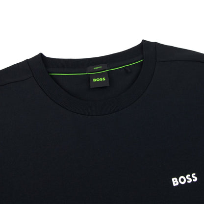 Hugo Boss Tee Contrast Logo T Shirt Navy black 001
