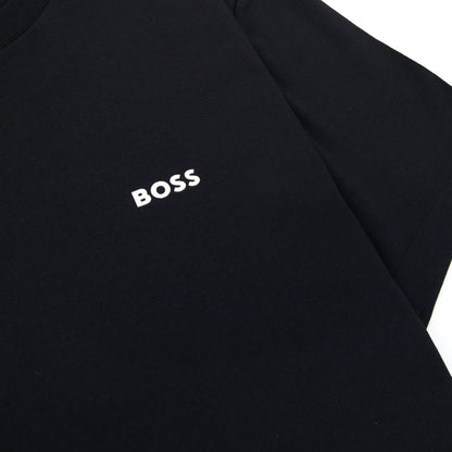 Hugo Boss Tee Contrast Logo T Shirt Navy black 001