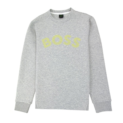 Hugo Boss Salbo Iconic Crew Neck Sweat Light Grey