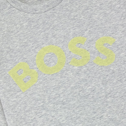 Hugo Boss Salbo Iconic Crew Neck Sweat Light Grey
