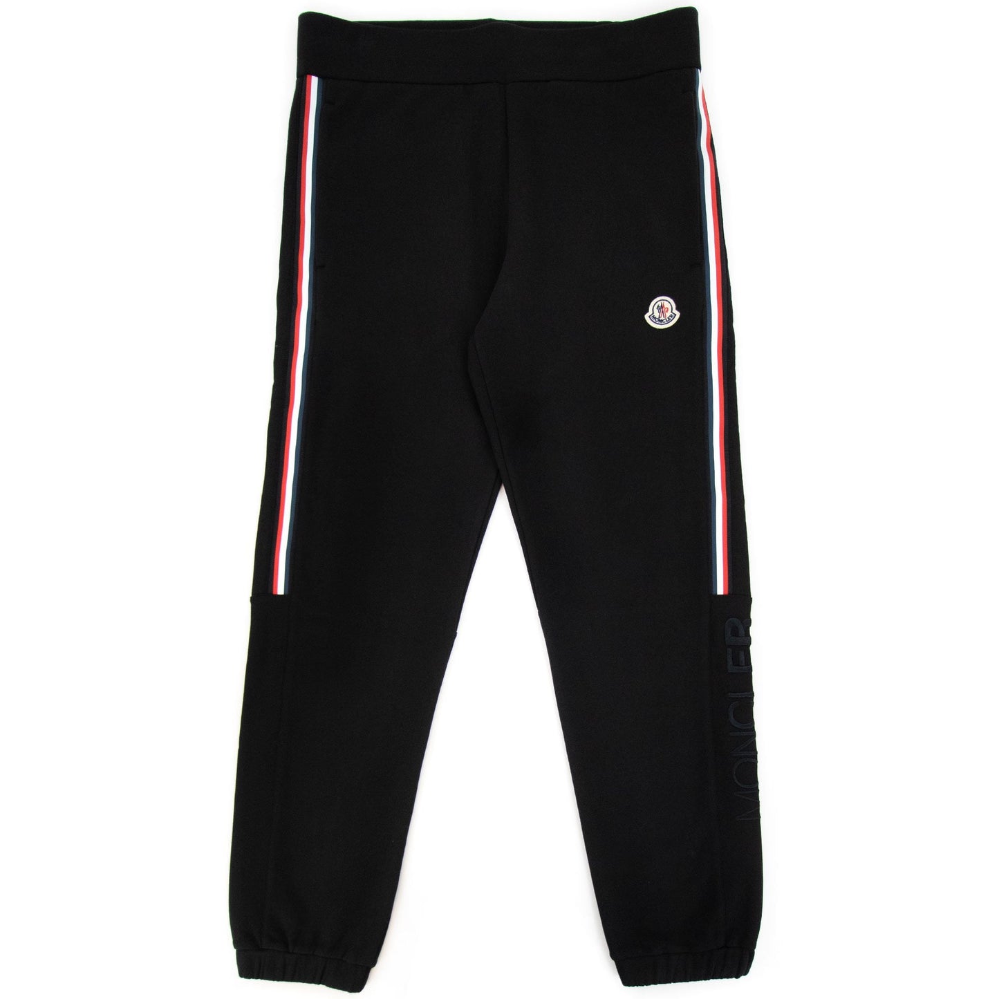 Moncler Tricolour Accent Jogging Trousers Black