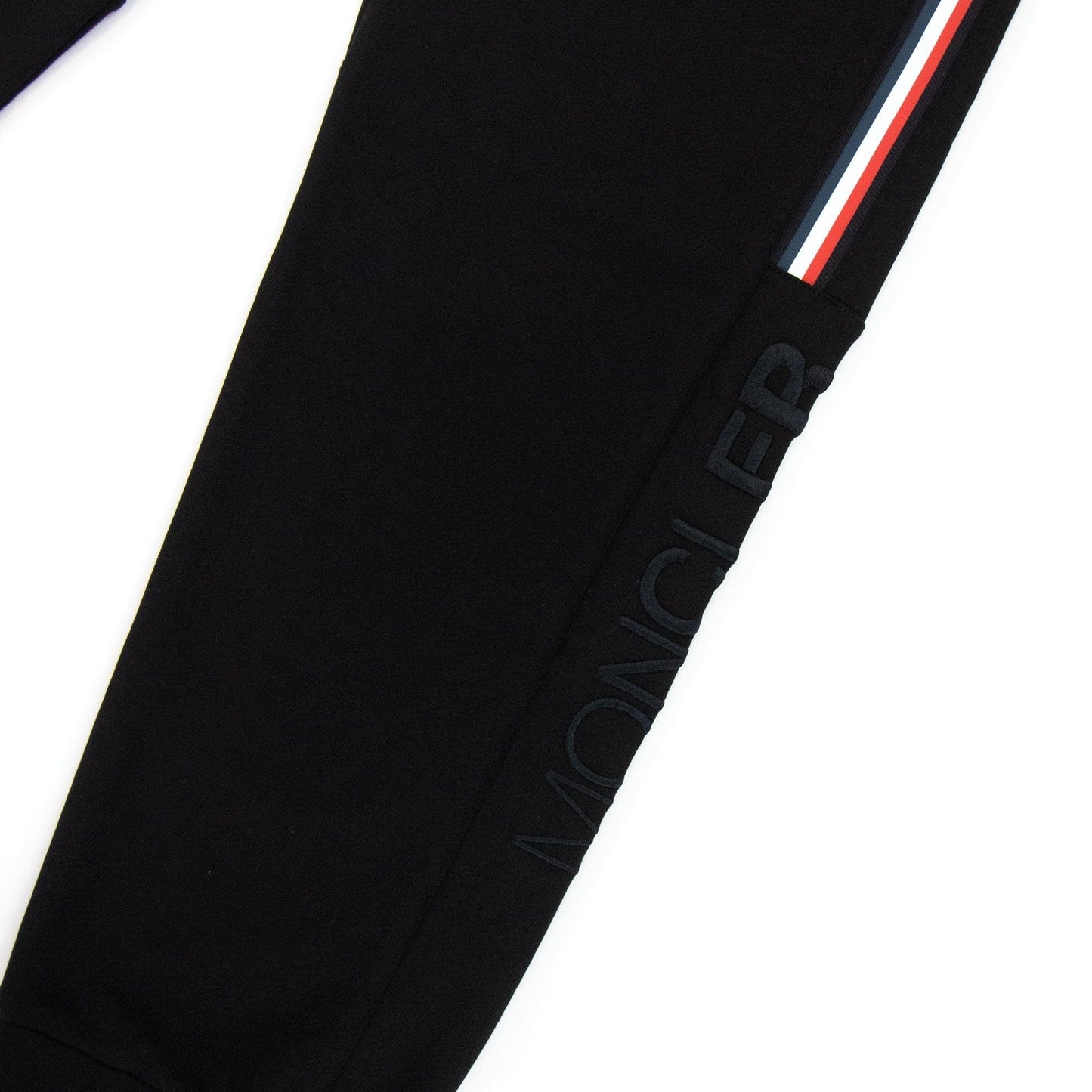 Moncler Tricolour Accent Jogging Trousers Black