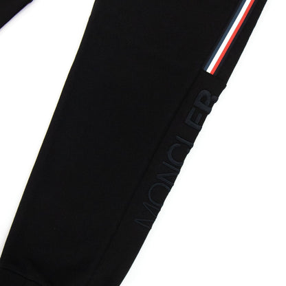 Moncler Tricolour Accent Jogging Trousers Black