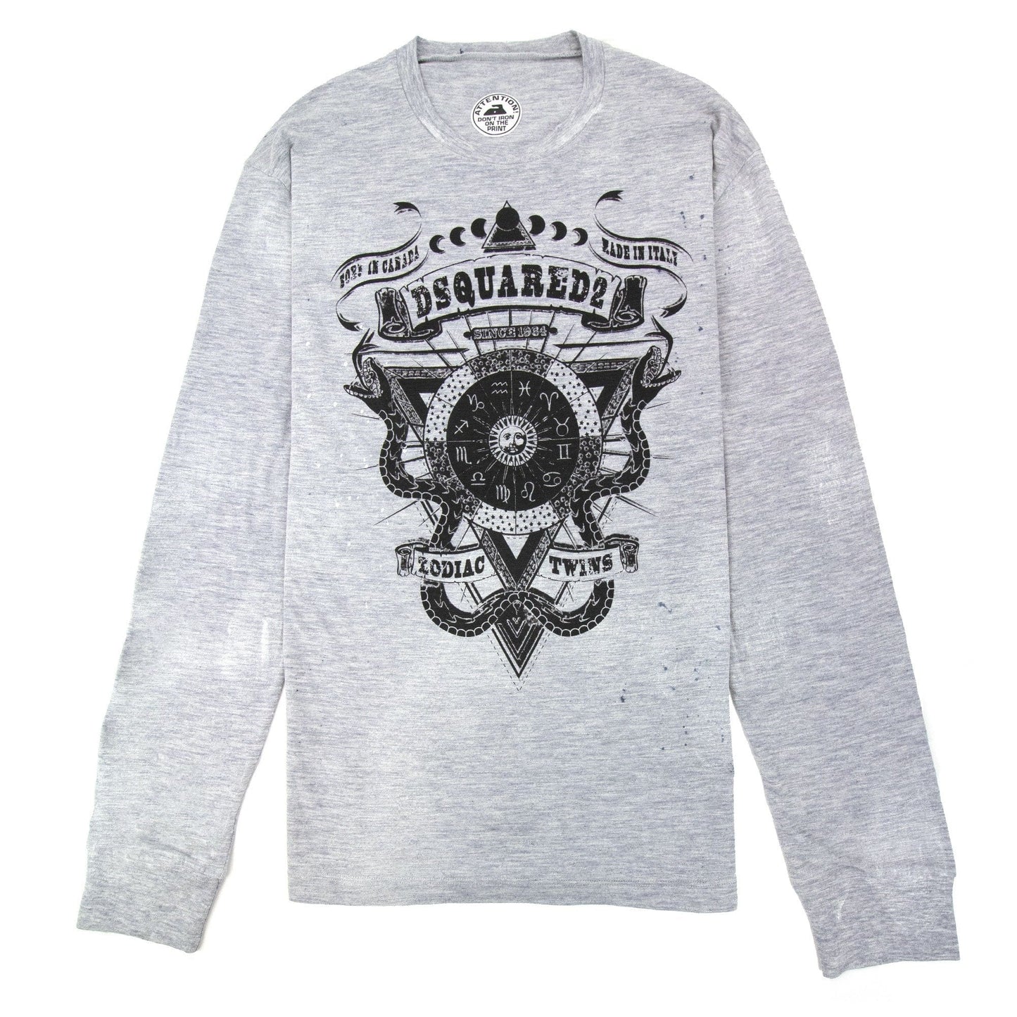 Dsquared2 Zodiac Twins L/s T Shirt Grey