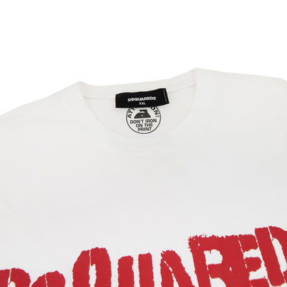 Dsquared2 Logo Print T Shirt White 100