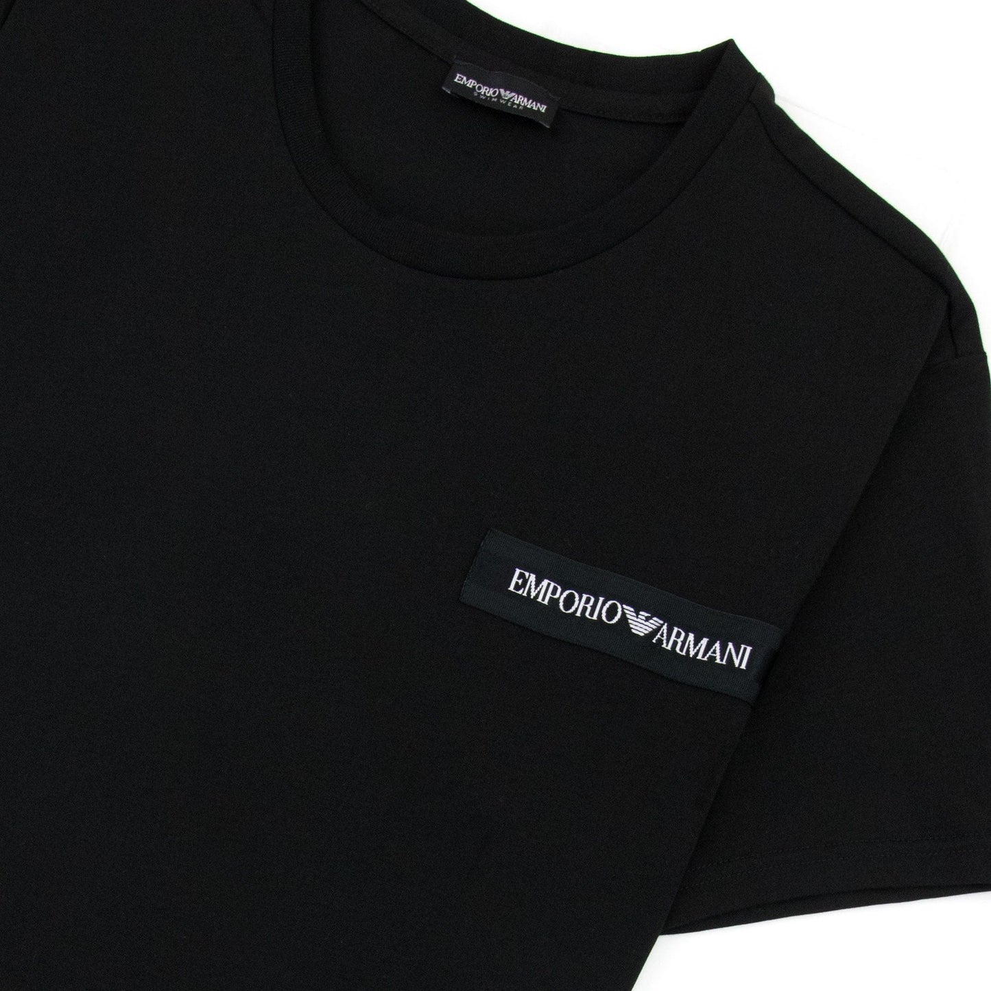 Emporio Armani Emporio Armani Crew Neck Logo T Shirt Black