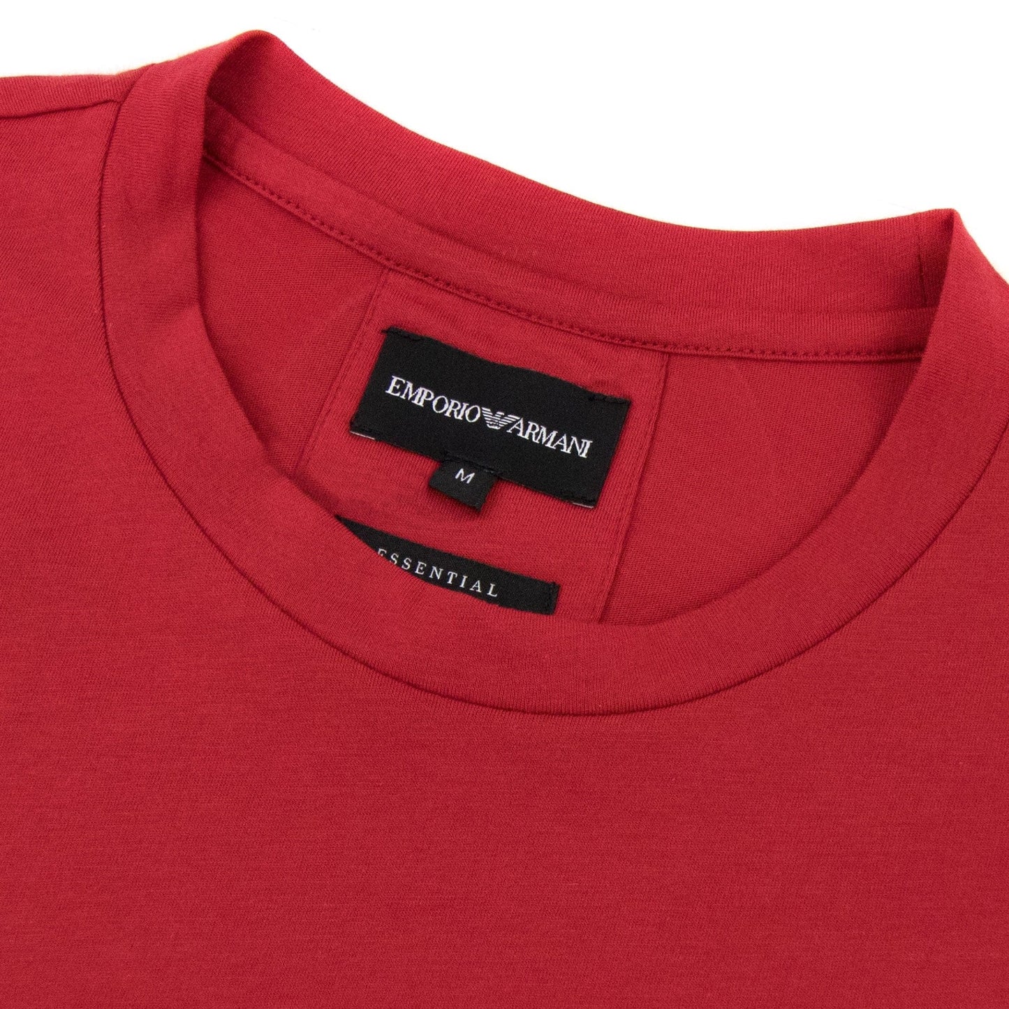 Emporio Armani Pima-jersey T-shirt With Logo Red
