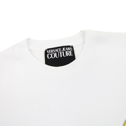 Versace Jeans Couture V Emblem T Shirt White/gold