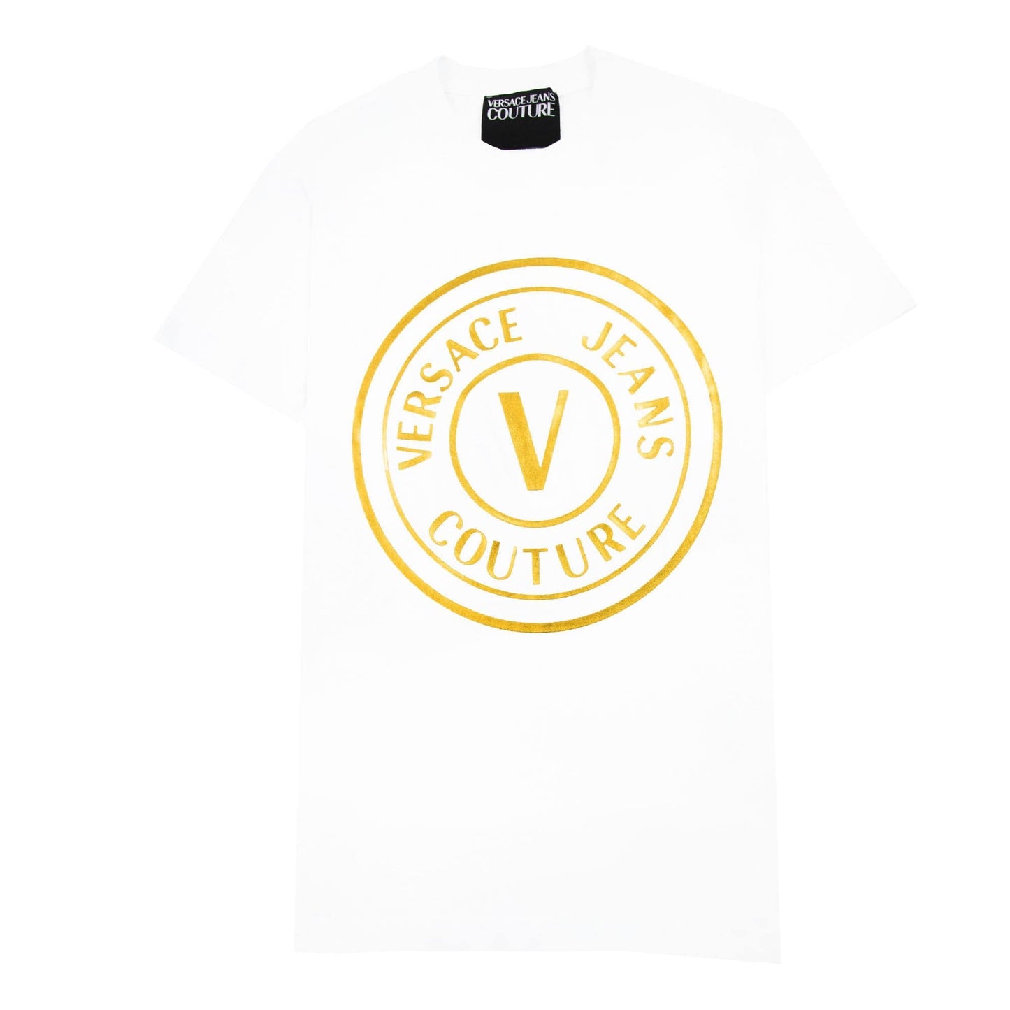 Versace Jeans Couture Vemblem T Shirt White/gold