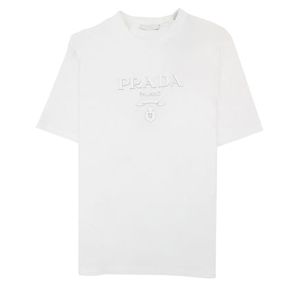 Prada Prada Milano Silicone Logo T-shirt White