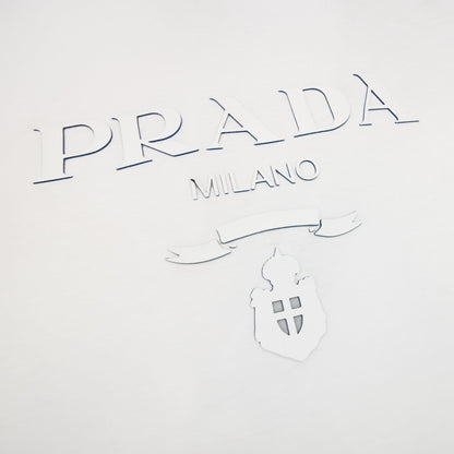 Prada Prada Milano Silicone Logo T-shirt White