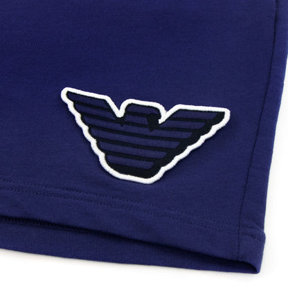 Emporio Armani Eagle Logo Bermuda Shorts Blue