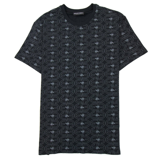 Emporio Armani Logo Loungewear T Shirt Black