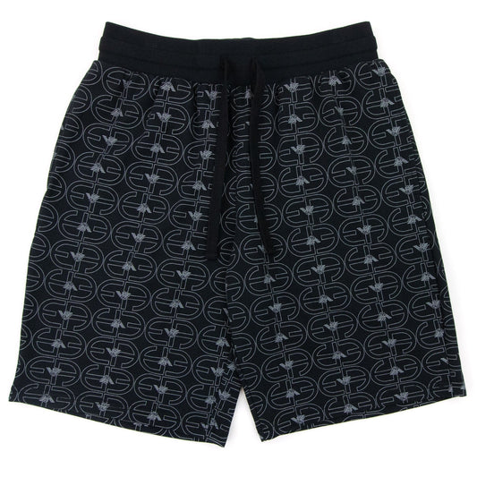 Emporio Armani Logo Loungewear Bermuda Shorts Black
