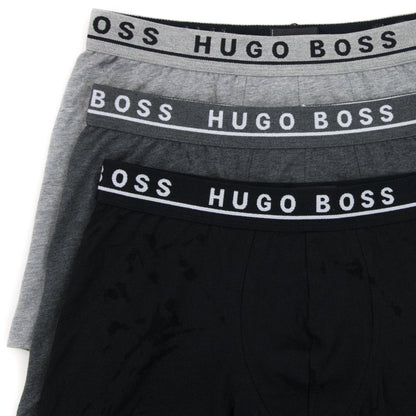 Hugo Boss Three Pack Of Stretch Cotton Boxer Light Grey/Black/Grey