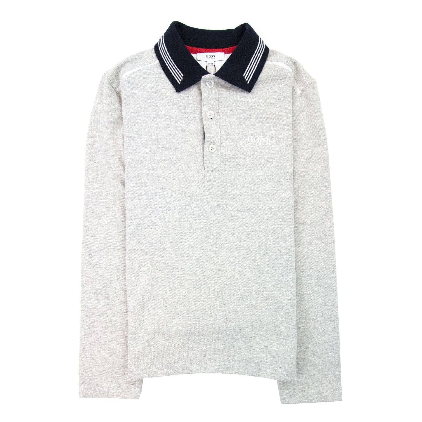 Hugo Boss Kids Basic Logo L/s Polo Grey/blue
