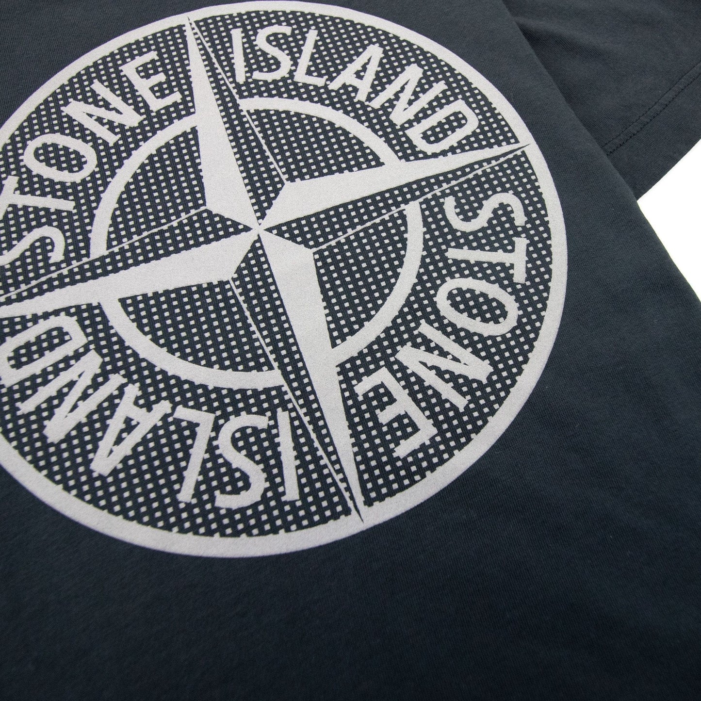 Stone Island Junior 21052 Compass Logo T Shirt Black V0029