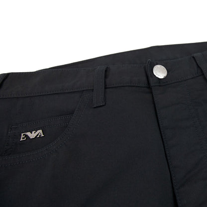 Emporio Armani J21 Regular Fit Stretch Gabardine Jeans Black 999